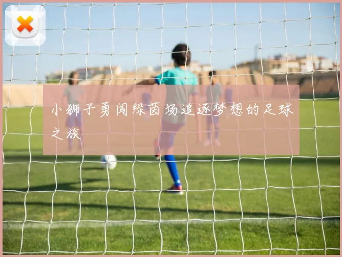 小狮子勇闯绿茵场追逐梦想的足球之旅