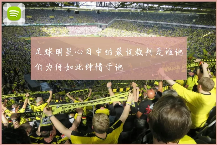 足球明星心目中的最佳裁判是谁他们为何如此钟情于他