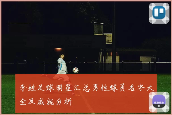 李姓足球明星汇总男性球员名字大全及成就分析