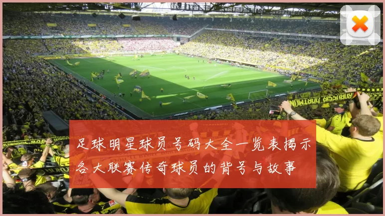 足球明星球员号码大全一览表揭示各大联赛传奇球员的背号与故事