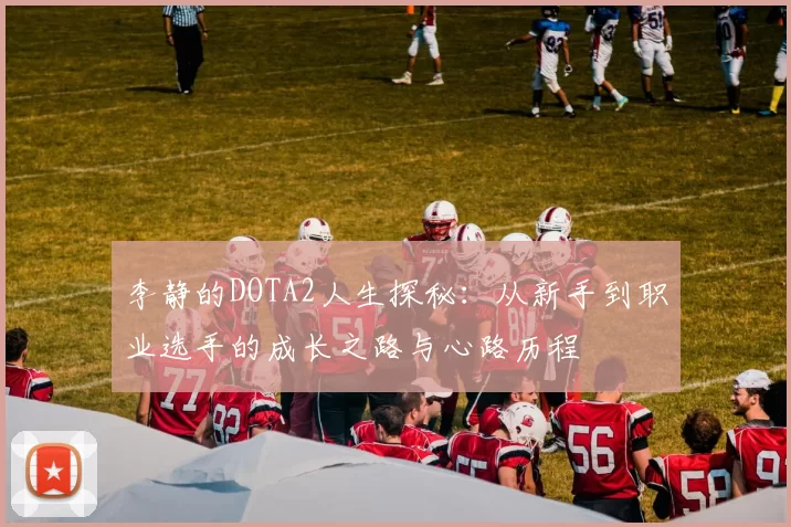 李静的DOTA2人生探秘：从新手到职业选手的成长之路与心路历程